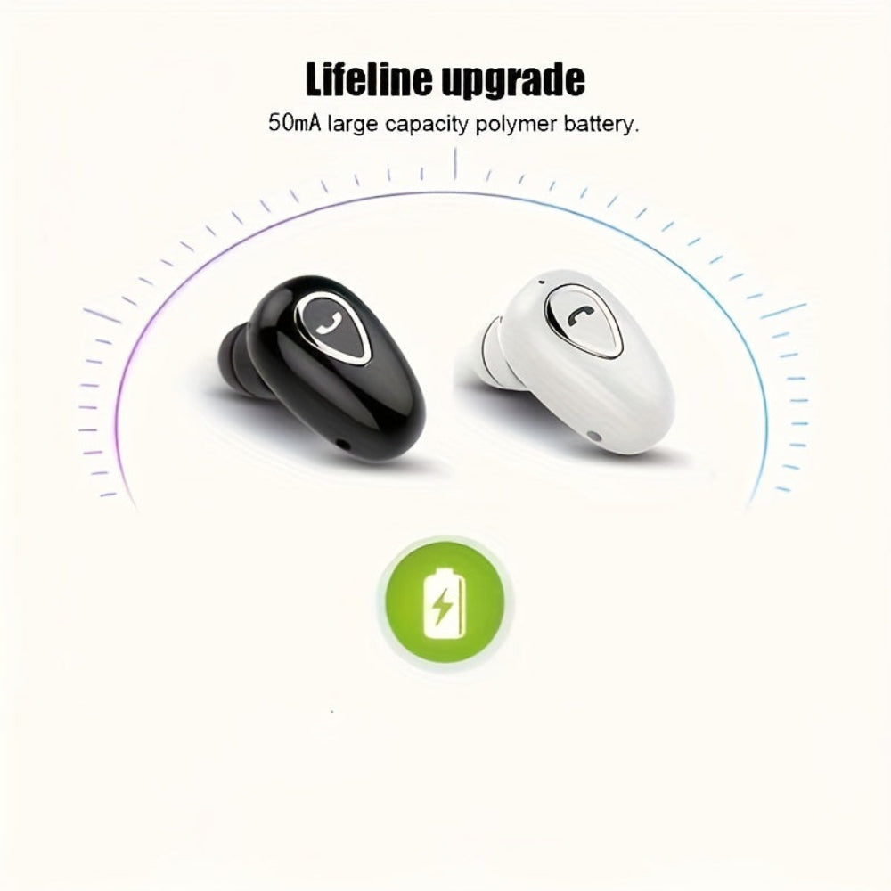 Skanto | Bluetooth Ørepropp Trådløs Mini Usynlig Enkelt Øre Hodetelefon