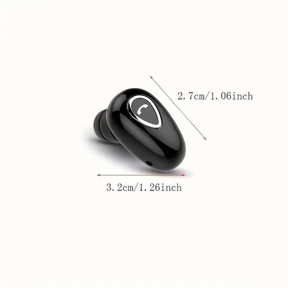 Skanto | Bluetooth Ørepropp Trådløs Mini Usynlig Enkelt Øre Hodetelefon