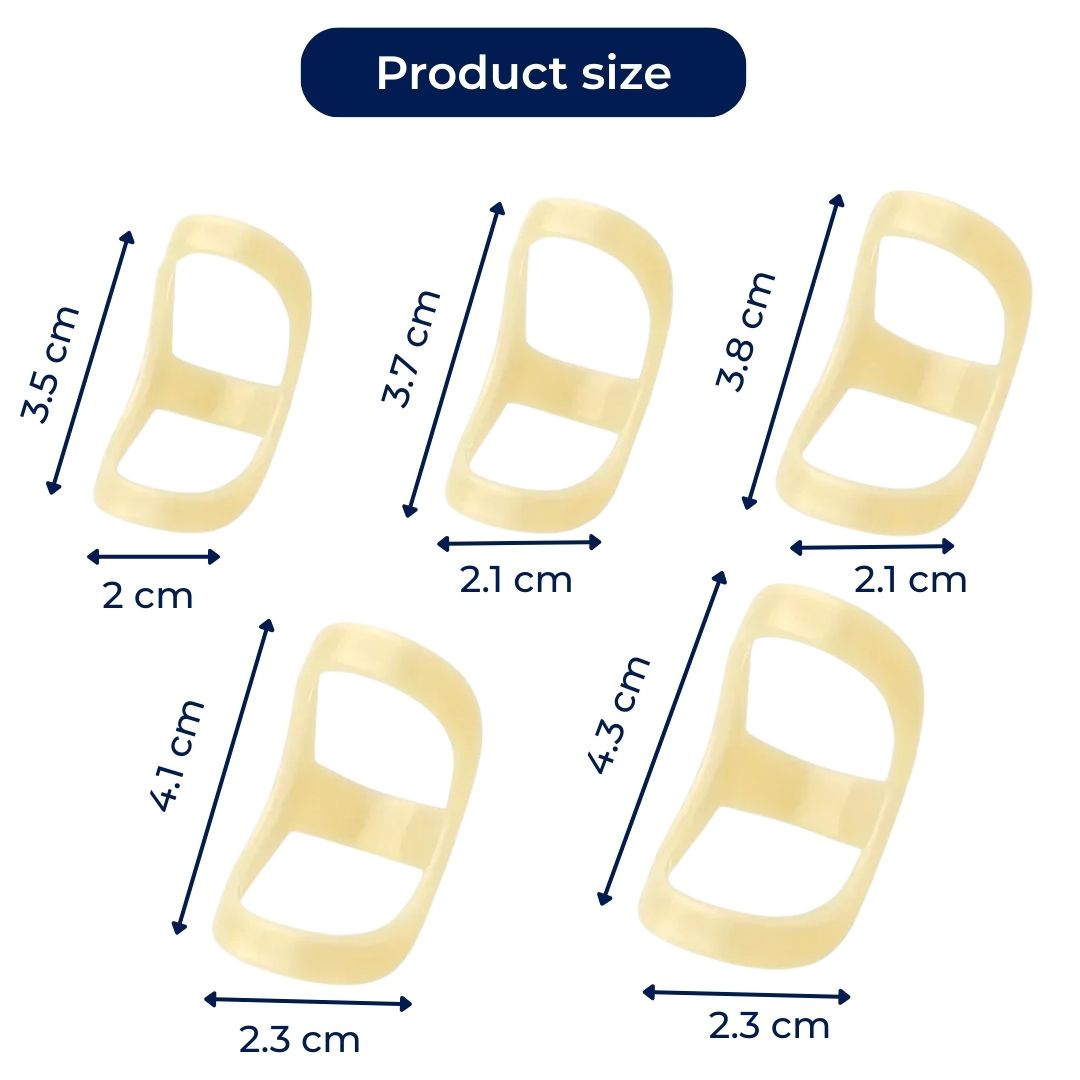 8 Ring Splint – Smertelindring Stabilitet – Vanntett Plast – Daglig Bruk for Fingerbelastning Skanto