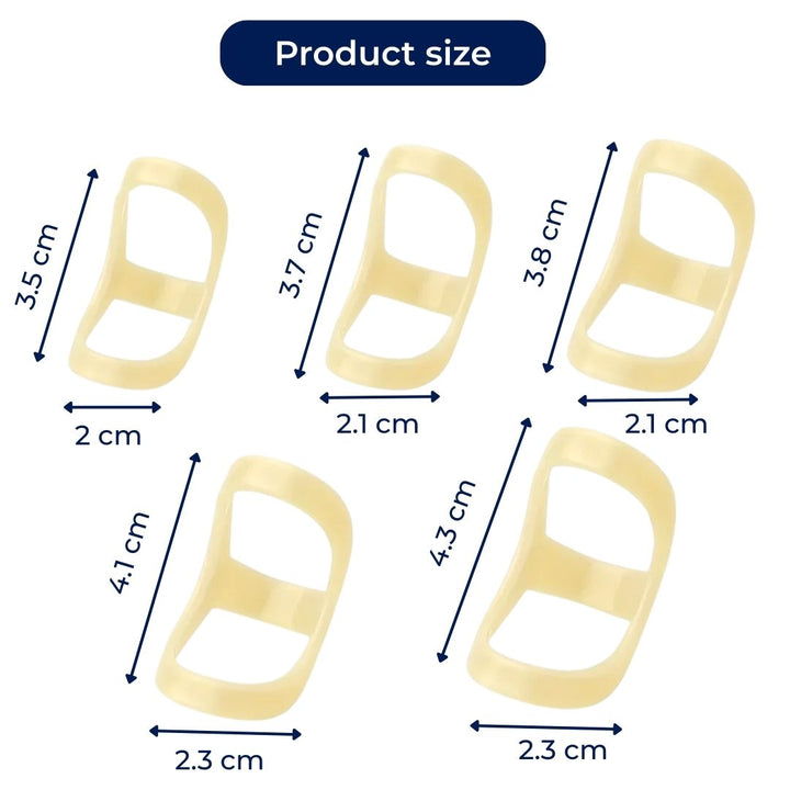 8 Ring Splint – Smertelindring Stabilitet – Vanntett Plast – Daglig Bruk for Fingerbelastning Skanto