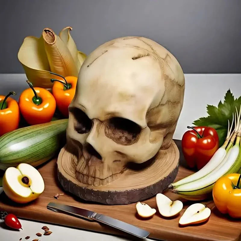 Skanto | Gotic Skull Knivholder Kjøkken Dekor Stativ
