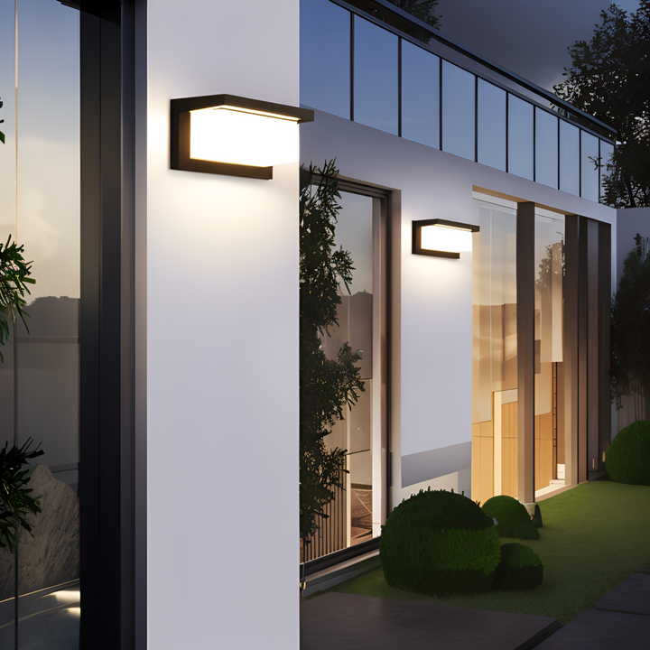 Smart utendørs vegglampe med bevegelsessensor – LED-belysning for sikkerhet og atmosfære | Skanto
