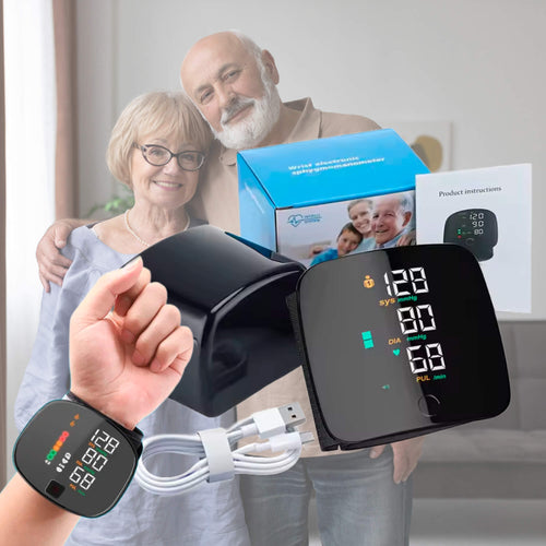 Skanto | Smart håndledd blodtrykksmonitor – Elektronisk bærbar sphygmomanometer med talemeldinger