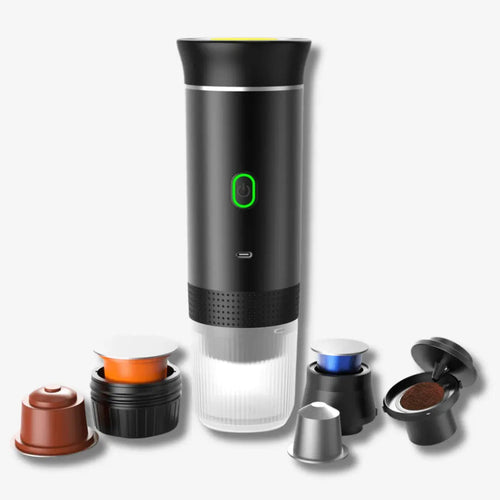 Skanto | EspressoGo – Bærbar Espresso Maskin | USB Oppladbar Kaffe Maker for Hjem, Kontor & Reise