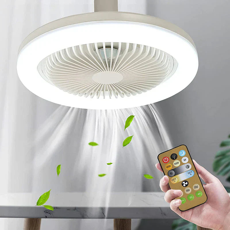 BreezeGlow Vifte Lys – Takvifte med fjernkontroll Skanto