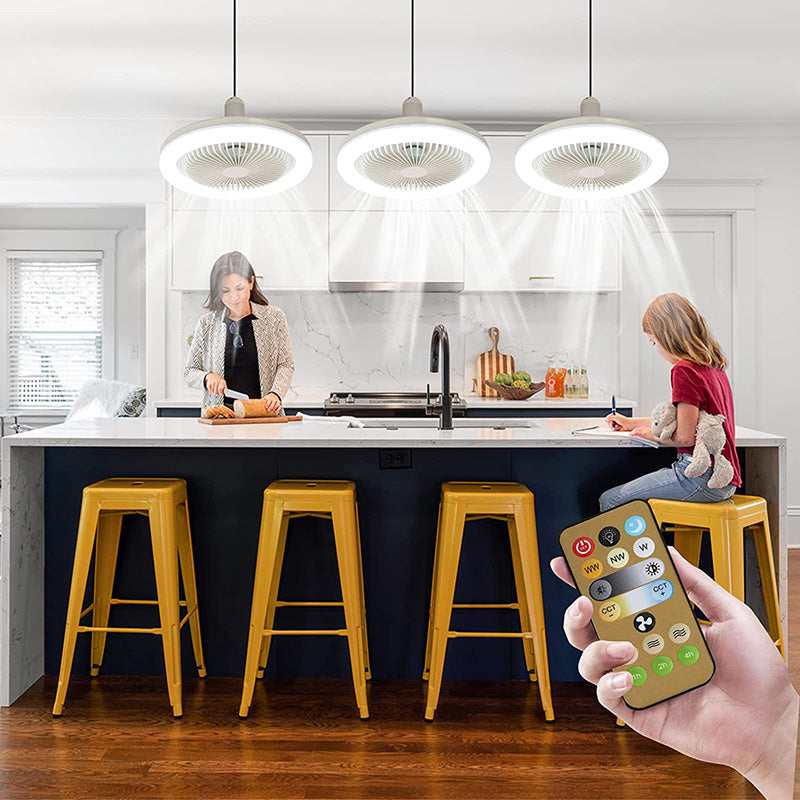 BreezeGlow Vifte Lys – Takvifte med fjernkontroll Skanto