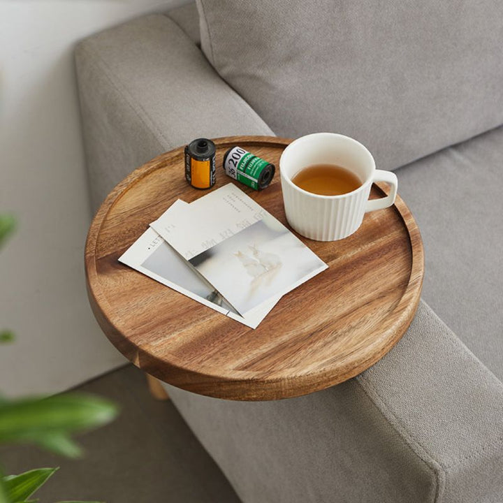 Skanto | Nero – Justerbar Tre Sofa Armlene Brett | Moderne Sofa Arm Bord