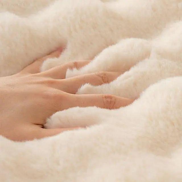 Sofia - Universell Plush Sofapute Deksel L Form - Vinter Varm Myk | Skanto