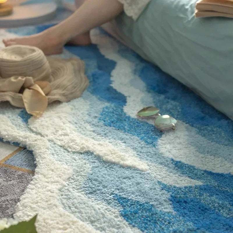 Soft Surf Anti-Slip Plush Wave Rug | Skanto