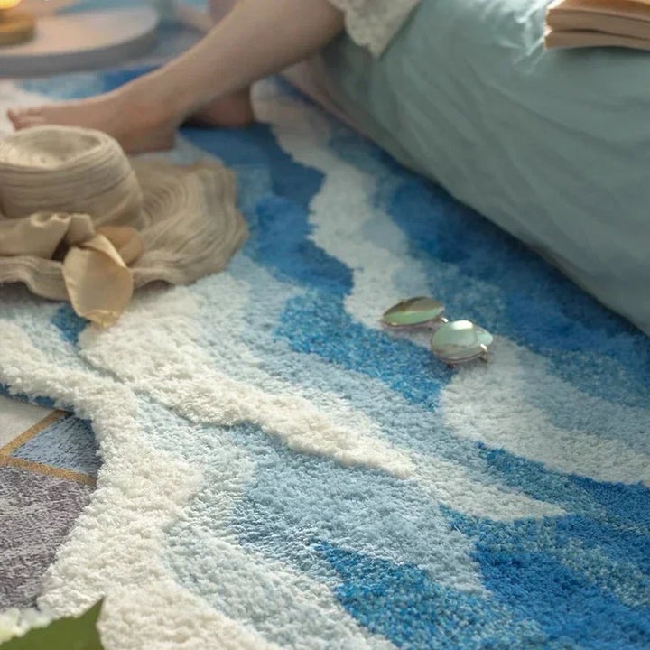 Soft Surf Anti-Slip Plush Wave Rug | Skanto