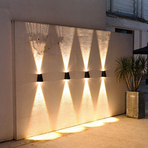 NovaLicht Solcelle Vegglampe med Automatisk LED Utendørsbelysning | Skanto