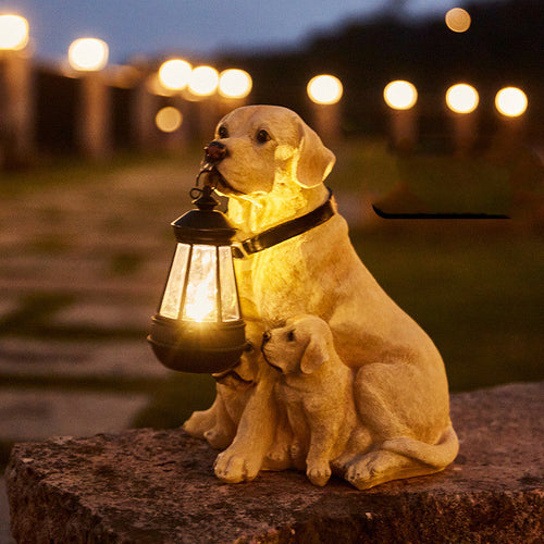 Skanto | Sweet dog statue garden lighting