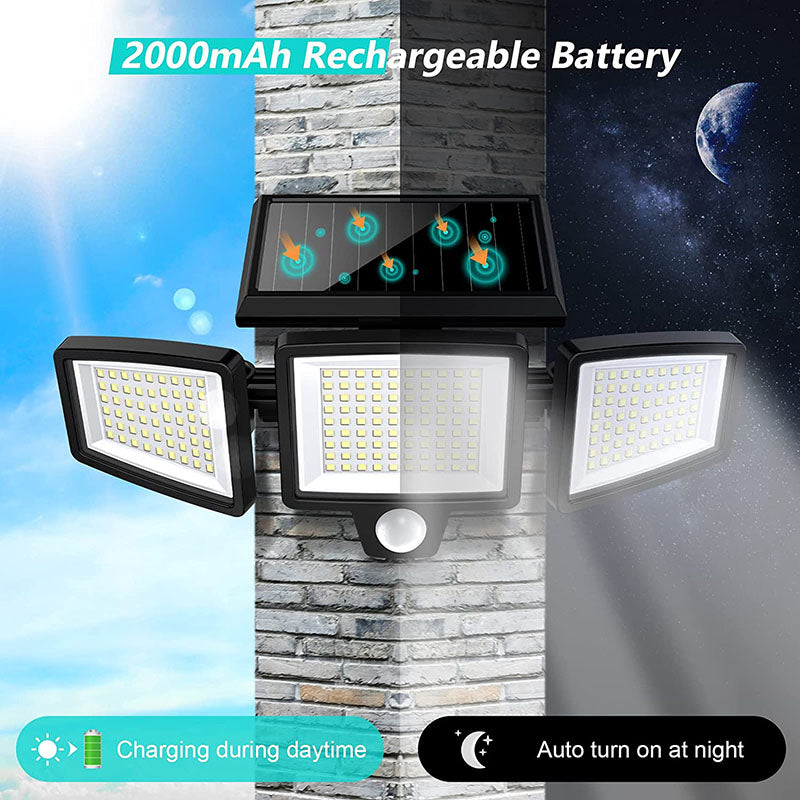 SolarGuard - Super Bright LED Sikkerhetslys med Bevegelsessensor | Skanto