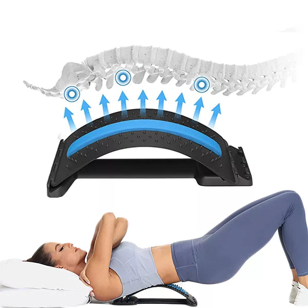 SpineEase | Justerbar rygstretching og lumbal akupressur massasjertank for umiddelbar smertelindring | Skanto