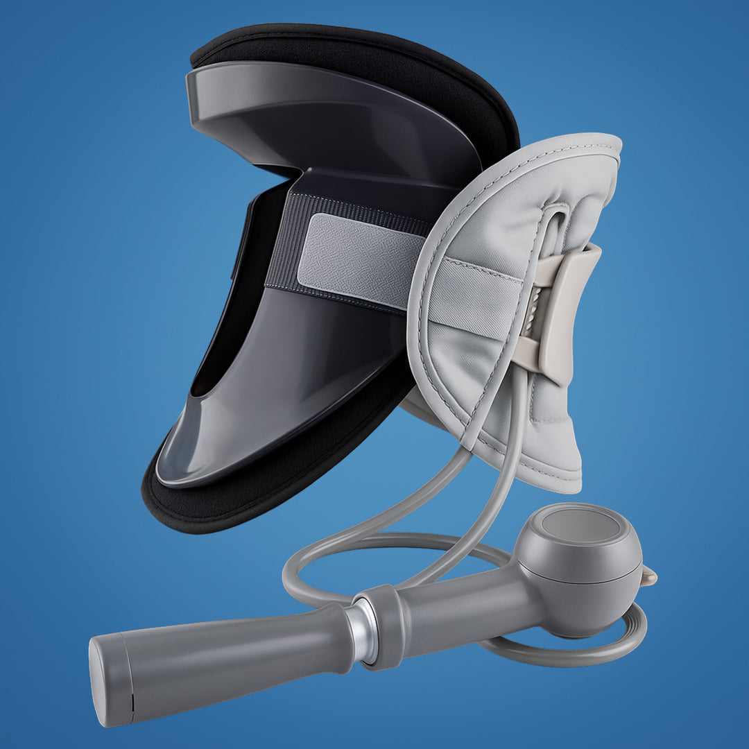 SpineEase | Nakke Traksjonskrage – Cervikal Retraktor for Ryggdekompresjon, Nerve- og Holdningsstøtte – Nakke Pain Relief Aid Skanto