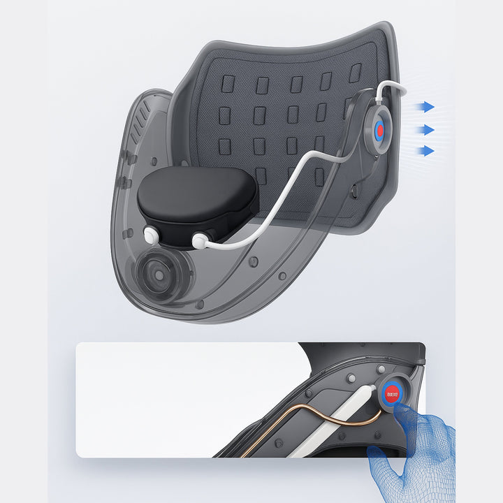 SpineEase | Nakke Traksjonskrage – Cervikal Retraktor for Ryggdekompresjon, Nerve- og Holdningsstøtte – Nakke Pain Relief Aid Skanto