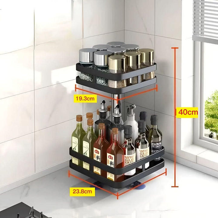 Skanto | 360° roterende krydderhylleorganisator for benkeplate