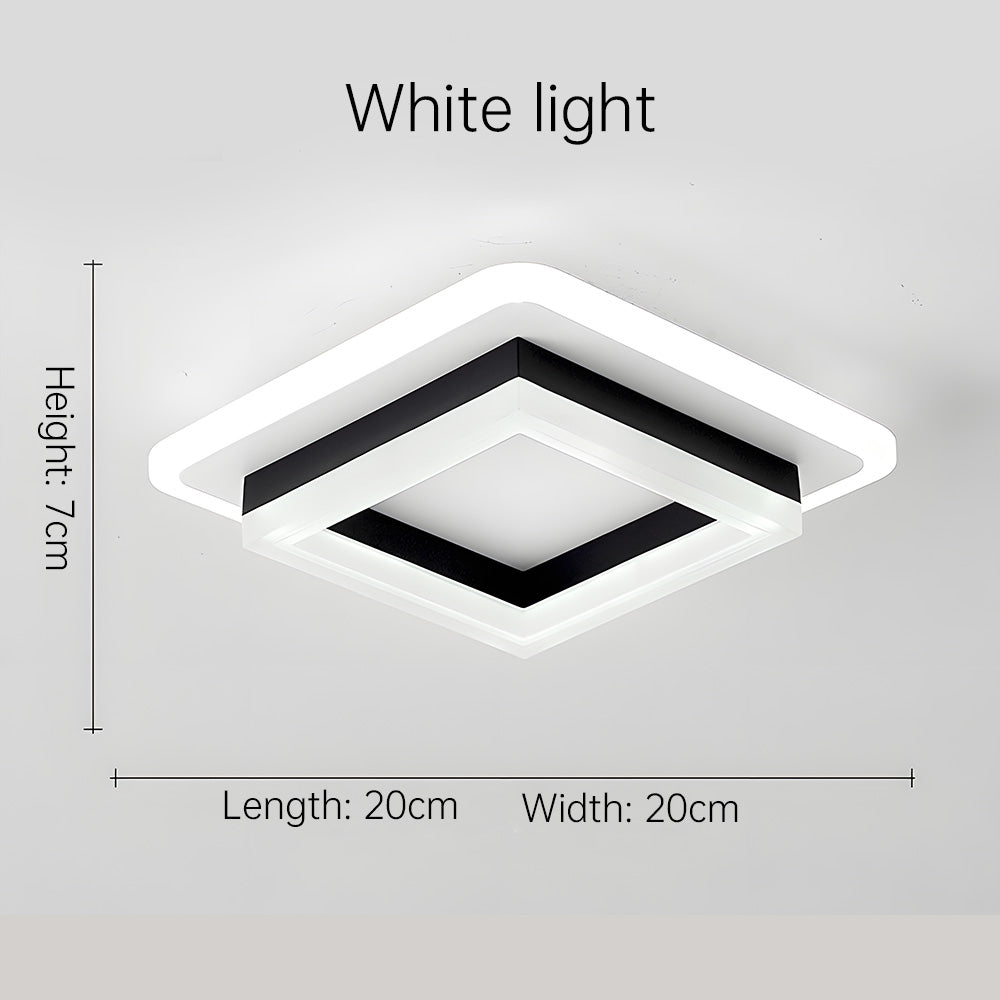 Square LED Taklampe | Skanto