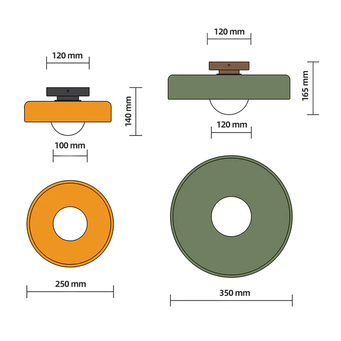 Skanto | LED Rund Flush Mount Takbelysning - Modern Energisparende Belysning for Moderne Hjemmedekor & Lave Tak