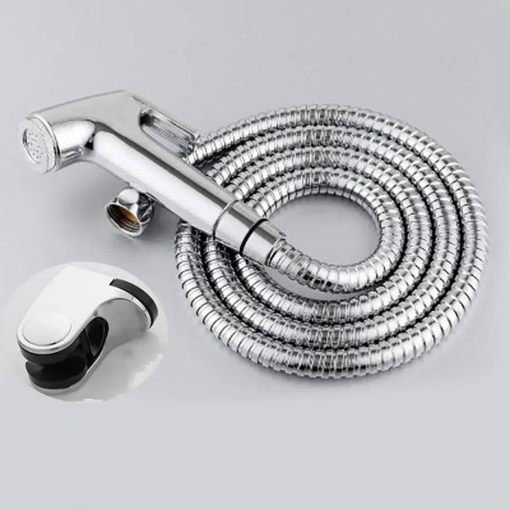 Skanto | Rustfritt Stål Håndholdt Bidet Sprayer Set | Justerbart Trykk, Selvrensende Düse & Ideell for Personlig Hygiene og Rengjøring av Kjæledyr