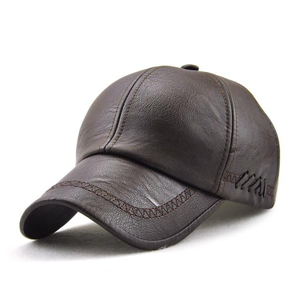 Stanley – Stilfull herre baseball cap med skinnlook | Skanto