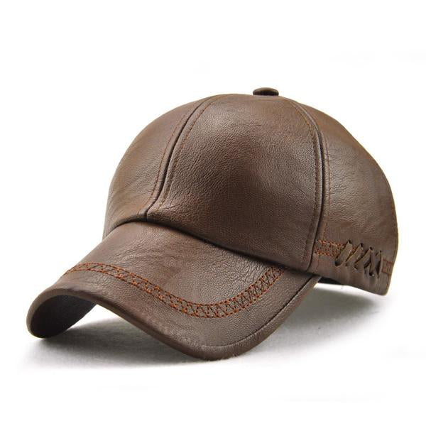 Stanley – Stilfull herre baseball cap med skinnlook | Skanto