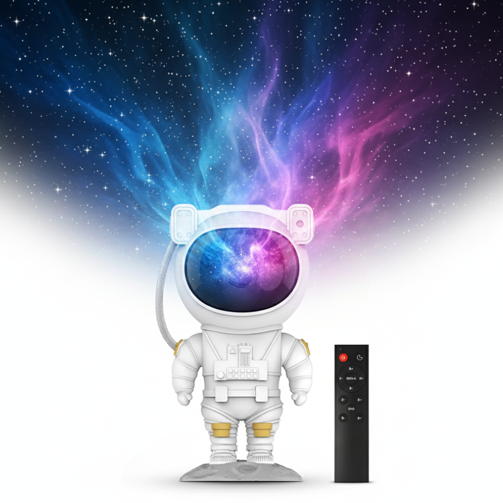 Skanto | Stjerneprojektor Astronautlampe Justerbart LED Nattlys Galakse
