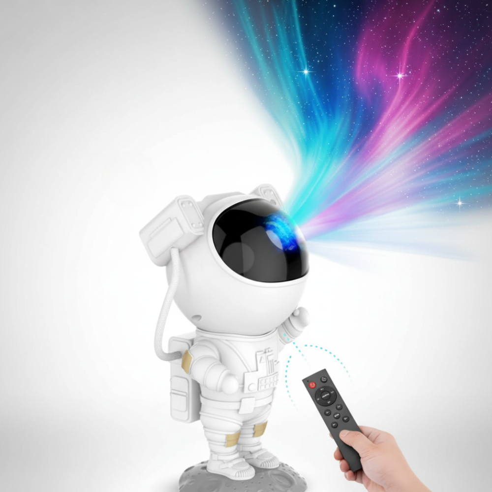 Skanto | Stjerneprojektor Astronautlampe Justerbart LED Nattlys Galakse