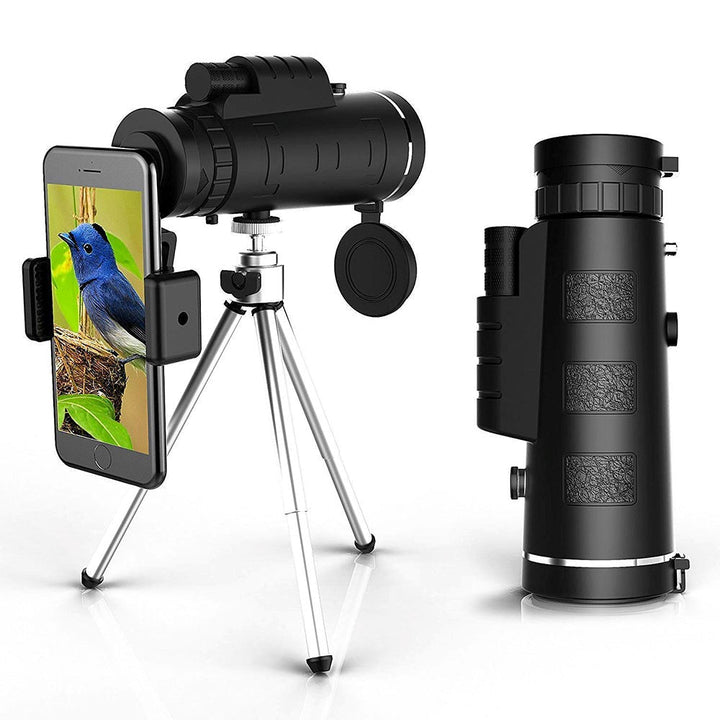 Skanto | Starscope HD Monokular – Høytytende Vanntett Teleskop med Smartphone Holder & Stativ