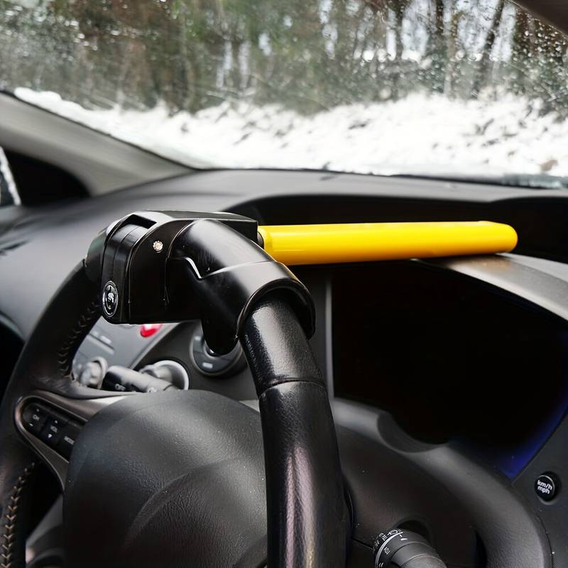 Skanto | Universell rattlås - Tungt anti-tyveri enhet for biler, lastebiler og SUV-er