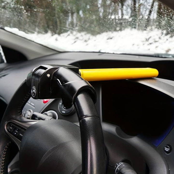Skanto | Universell rattlås - Tungt anti-tyveri enhet for biler, lastebiler og SUV-er