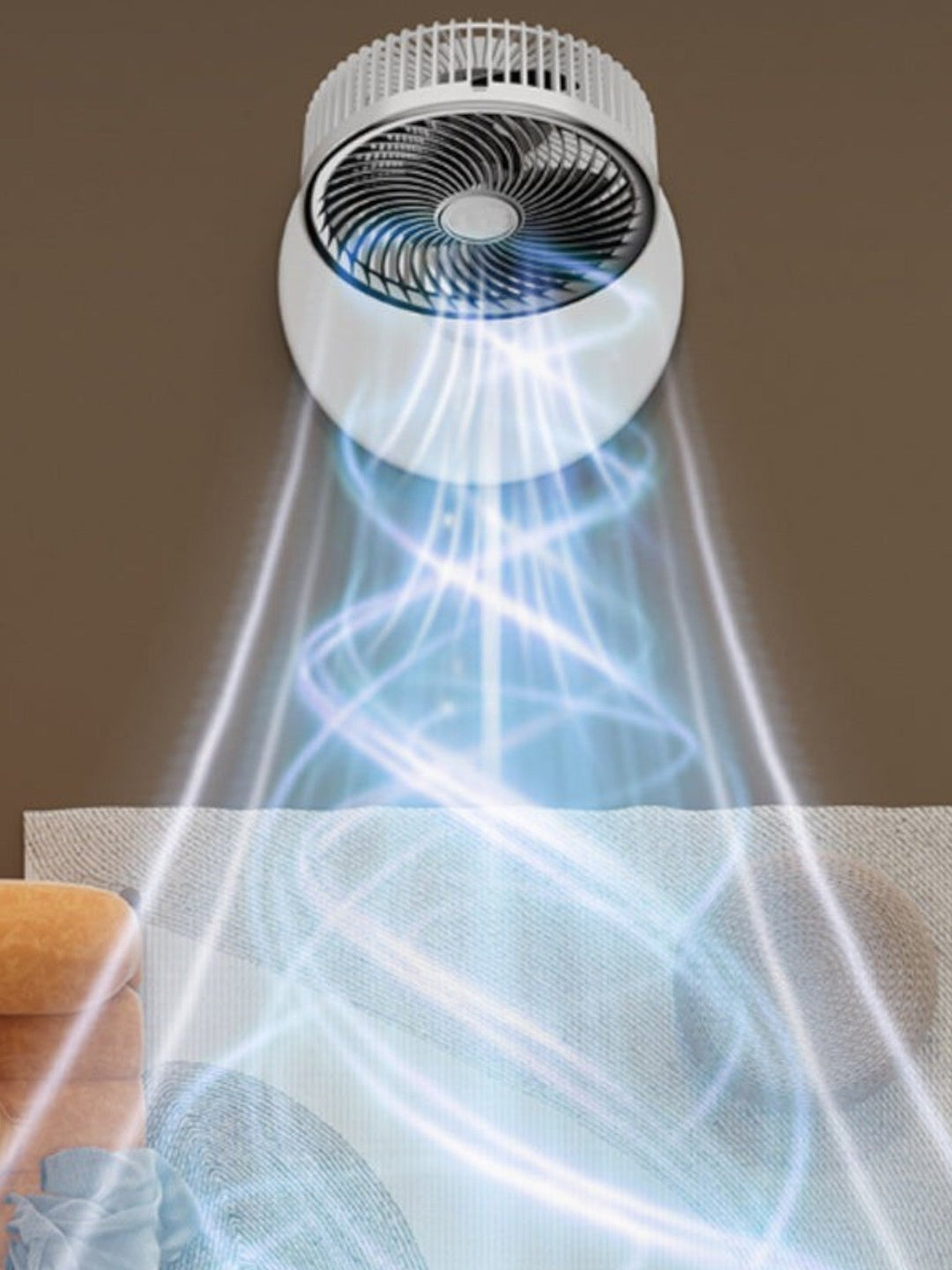 Stille USB-drevet gulvfan med 3 hastigheter - Energisparende og ideell for små rom | Skanto