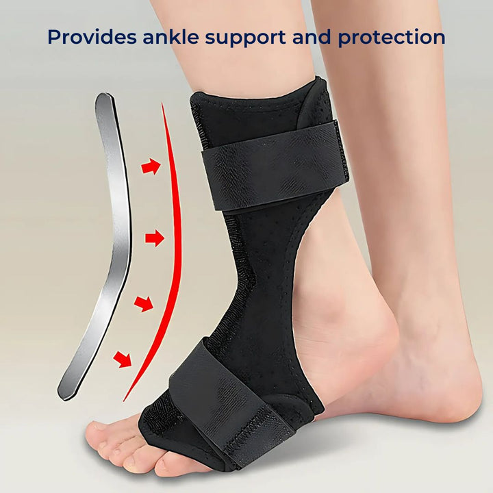StrideGuard Drop Foot Brace Support | Fot- og Ankelstøtte - Hever Frontfot - Forbedrer Ganglag - Reduserer Fall - Lindrer Smerte for Mobilitetshjelpemiddel Skanto
