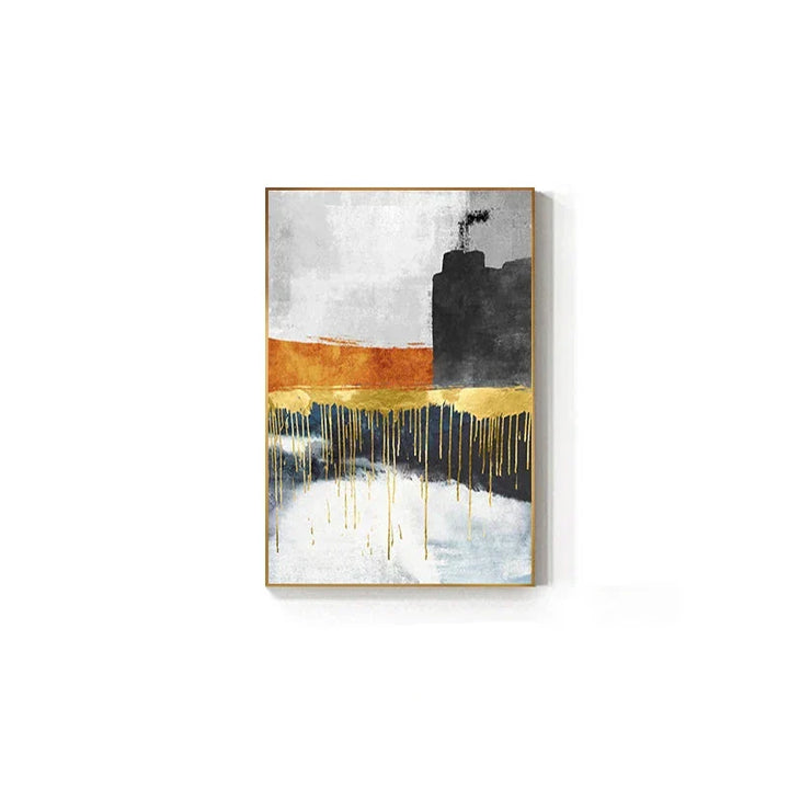 Iøynefallende fargepaletter Moderne abstrakt veggkunst Fin kunst lerretsutskrifter Midtpunkt bilder for urban leilighet Stue kunst for moderne bolig | Skanto