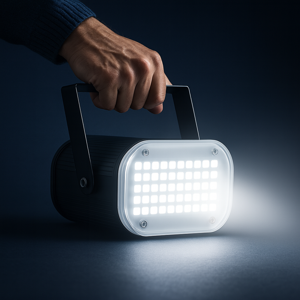 Skanto | Strobe Light Halloween Hvit LED Lydaktivert Fest 48 LED Justerbar