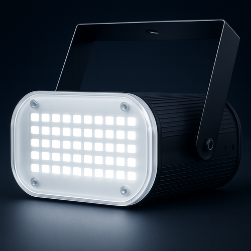 Skanto | Strobe Light Halloween Hvit LED Lydaktivert Fest 48 LED Justerbar