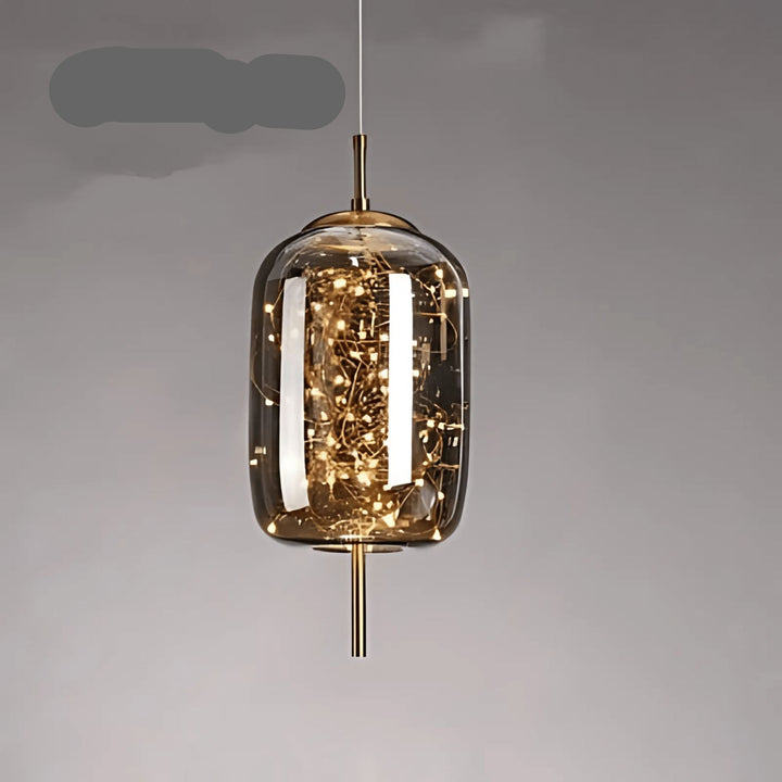 Skanto | Elegant hengende lampe med glasskjerm og fe-motiv