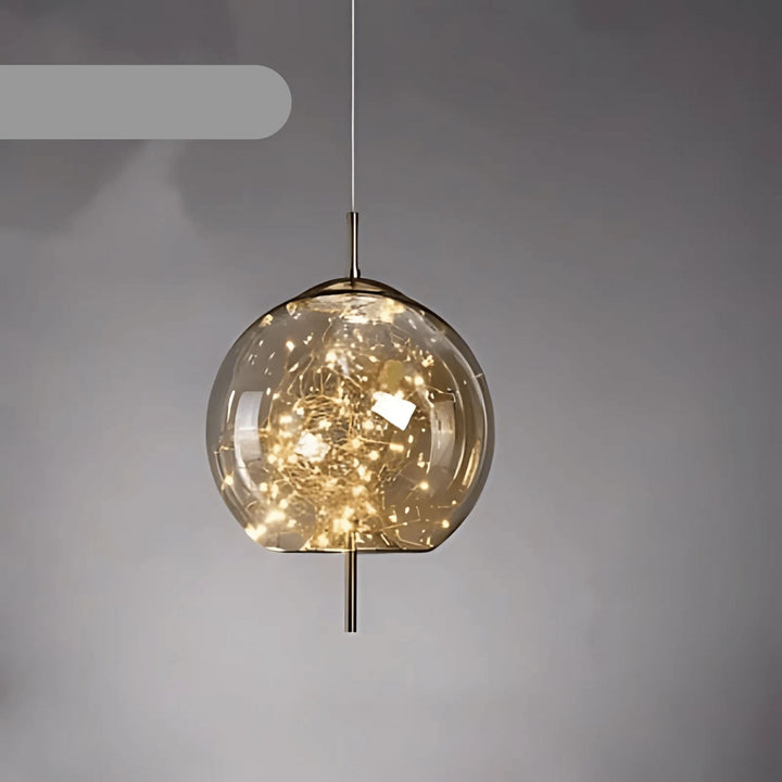 Skanto | Elegant hengende lampe med glasskjerm og fe-motiv