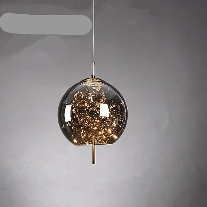 Skanto | Elegant hengende lampe med glasskjerm og fe-motiv