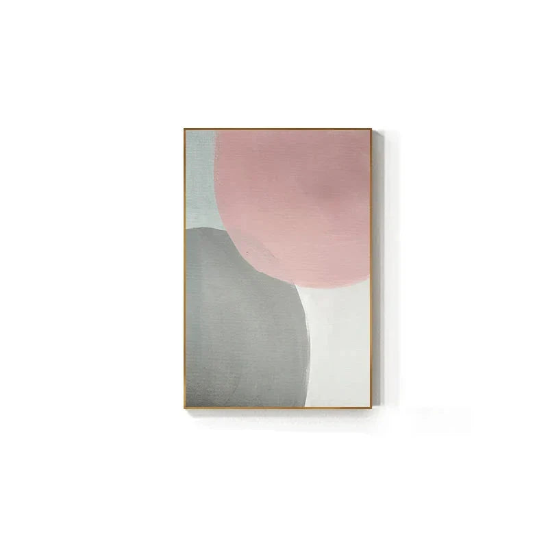 Subtile nyanser av rosa og blå Aquarell Abstrakt Veggkunst Fine Art Lerretutskrifter for moderne leilighet Stue Soverom Kunst for samtidsinteriører | Skanto