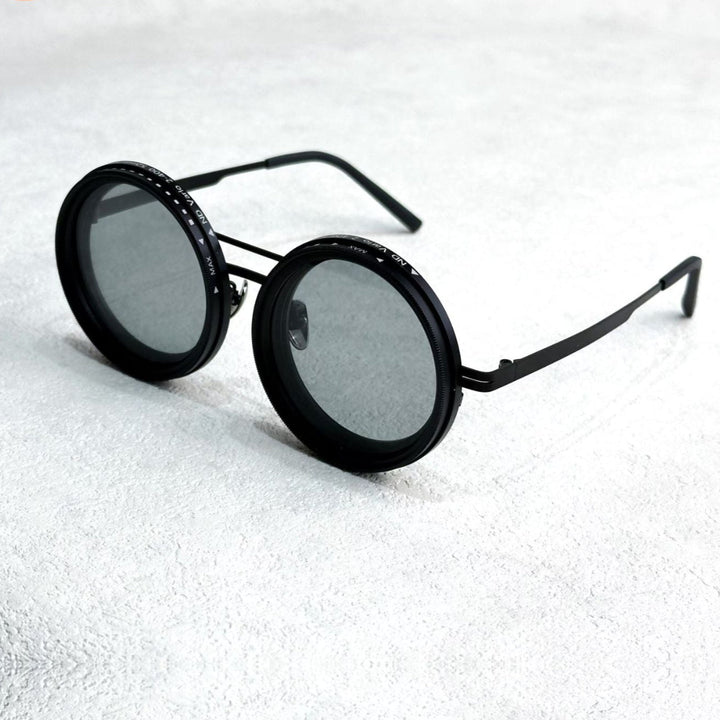 VisionRound Polariserte Solbriller – Unisex Retro Design med Justerbart Lysfilter | Skanto