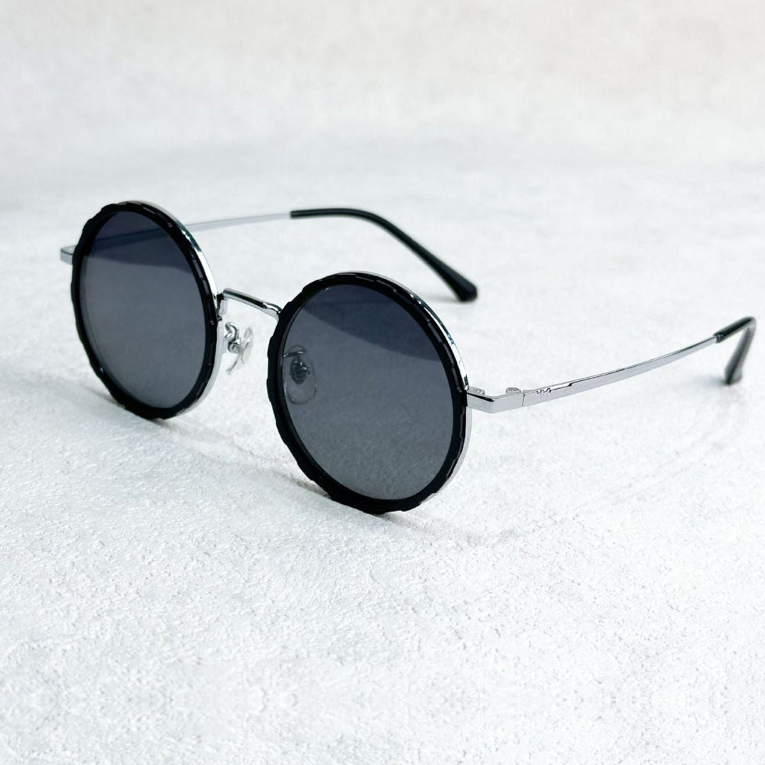 VisionRound polariserte solbriller – Unisex retro design med justerbart lysfilter | Skanto