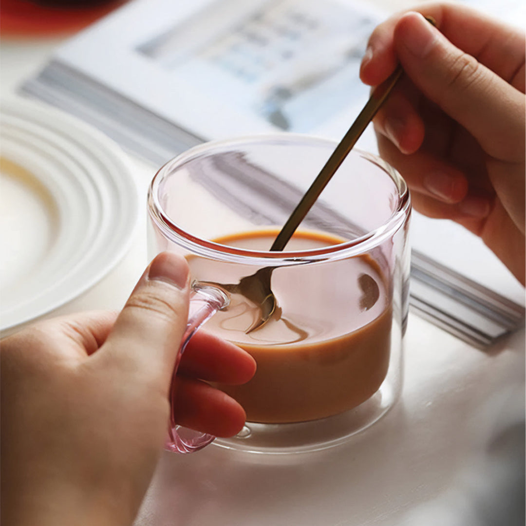 Skanto | DoublyMug | Farget glasskrus for varme drikker