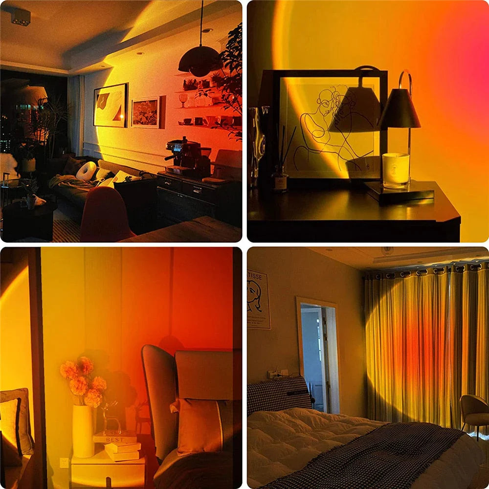 Sunset lampe med 4 farger - GlowSphere | Skanto