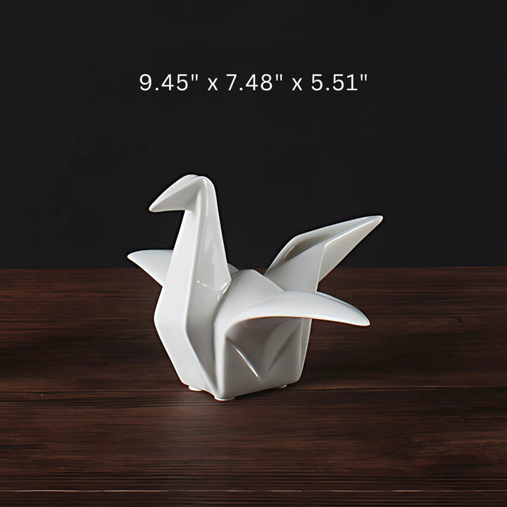 Skanto | Origami-inspirert keramikfugl statue