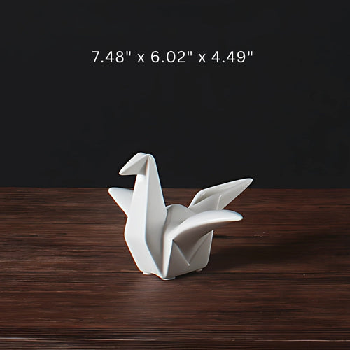 Skanto | Origami-inspirert keramikfugl statue