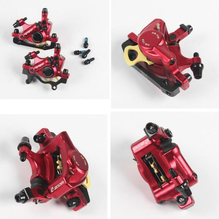 Skanto | ZOOM HB100 Terrengsykkel Hydraulisk Brems Caliper Sykle Kabel Aktuert Hydraulisk Skivebremse Caliper, Stil: Foran (Blå)