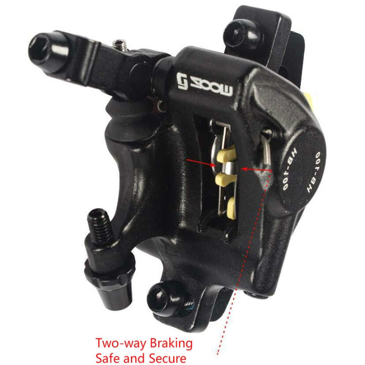 Skanto | ZOOM HB100 Terrengsykkel Hydraulisk Brems Caliper Sykle Kabel Aktuert Hydraulisk Skivebremse Caliper, Stil: Foran (Blå)