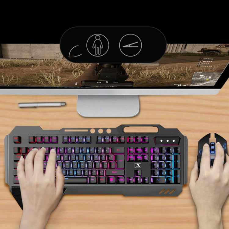 Skanto | K680 RGB Oppladbart Gaming Trådløst Tastatur og Mus Sett (Svart)