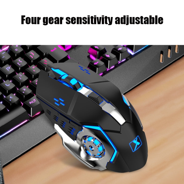 Skanto | K680 RGB Oppladbart Gaming Trådløst Tastatur og Mus Sett (Svart)